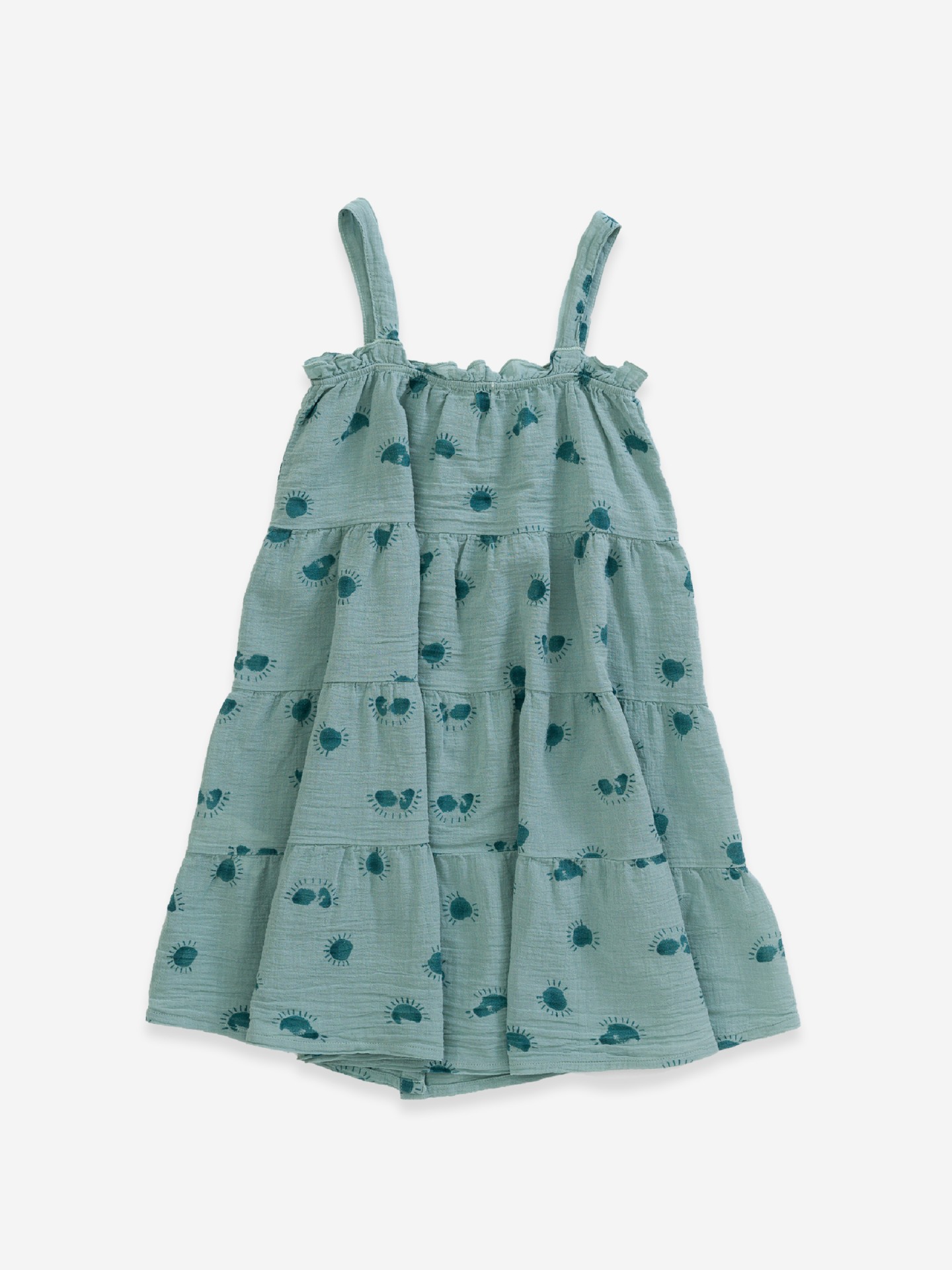 Vestido com estampado de sol