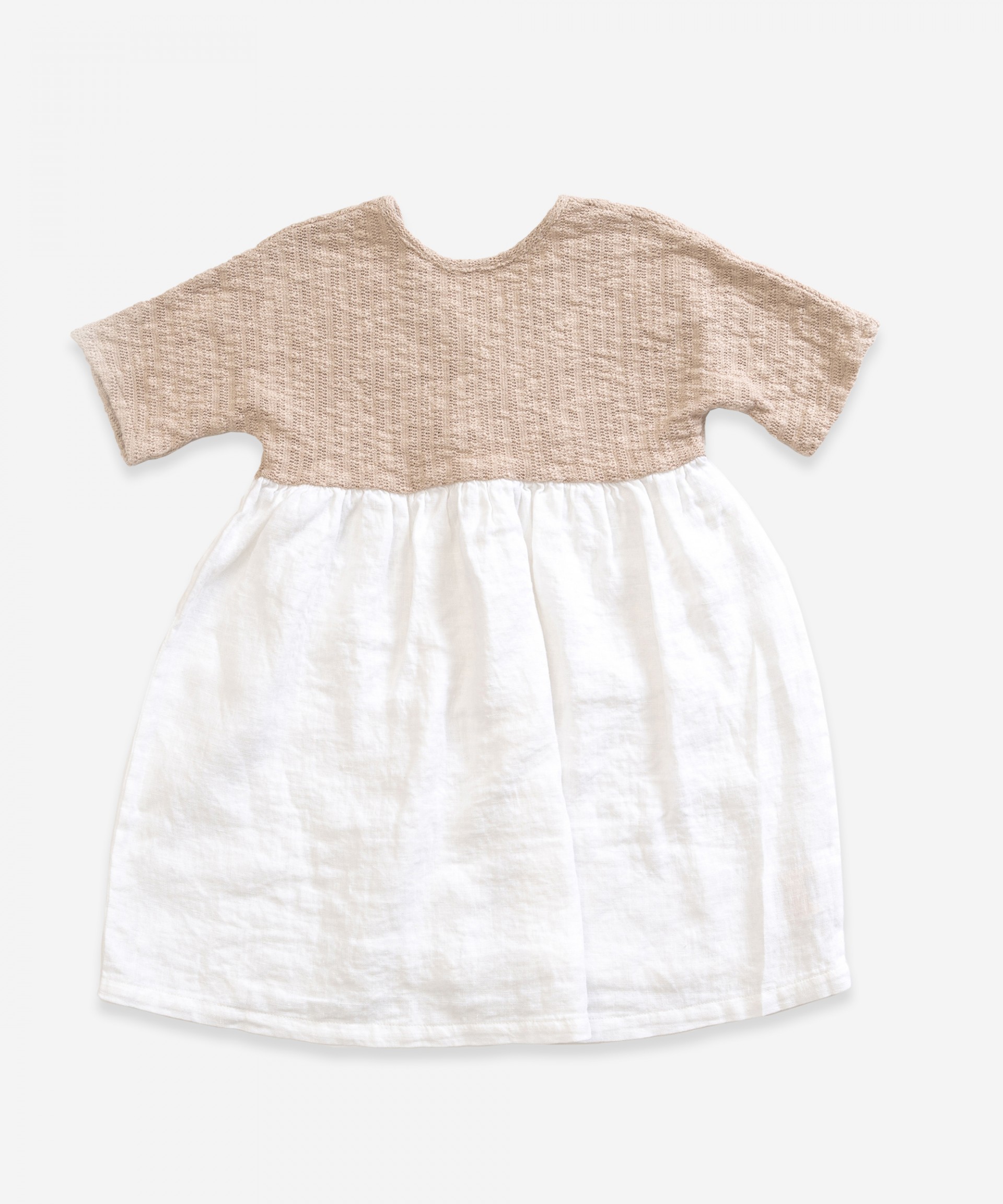 Vestido com mistura de linho e algod�o org�nico | Weaving