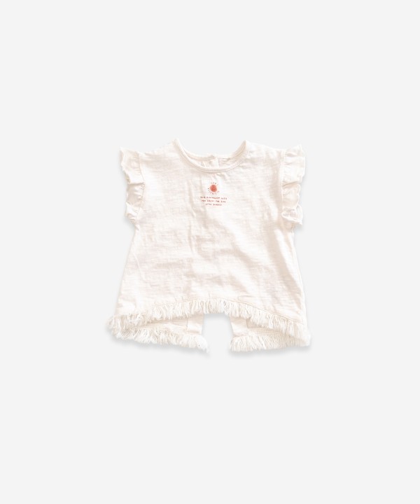 Camiseta de flecos con protecci�n solar