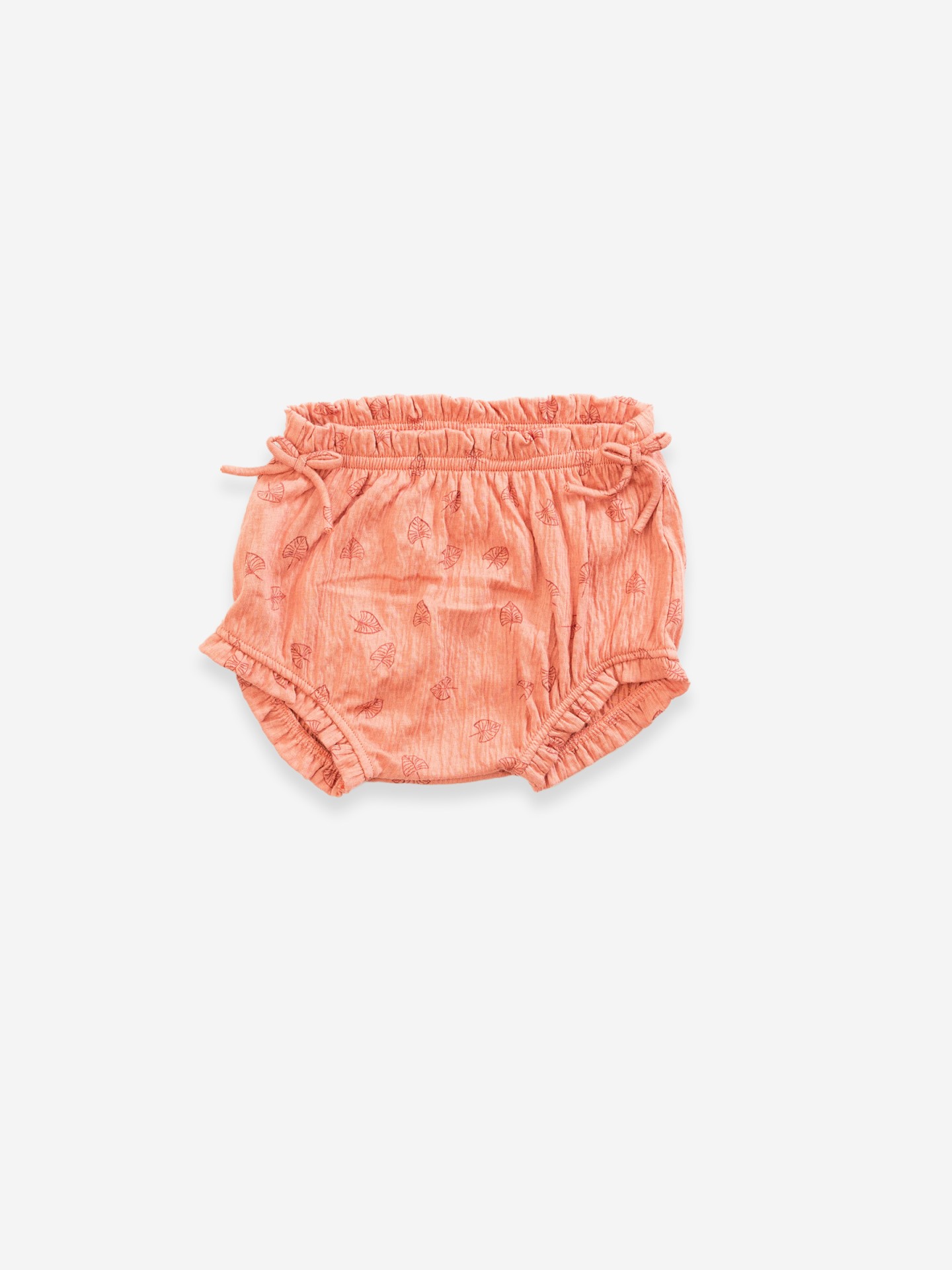 Underwear with leaf print