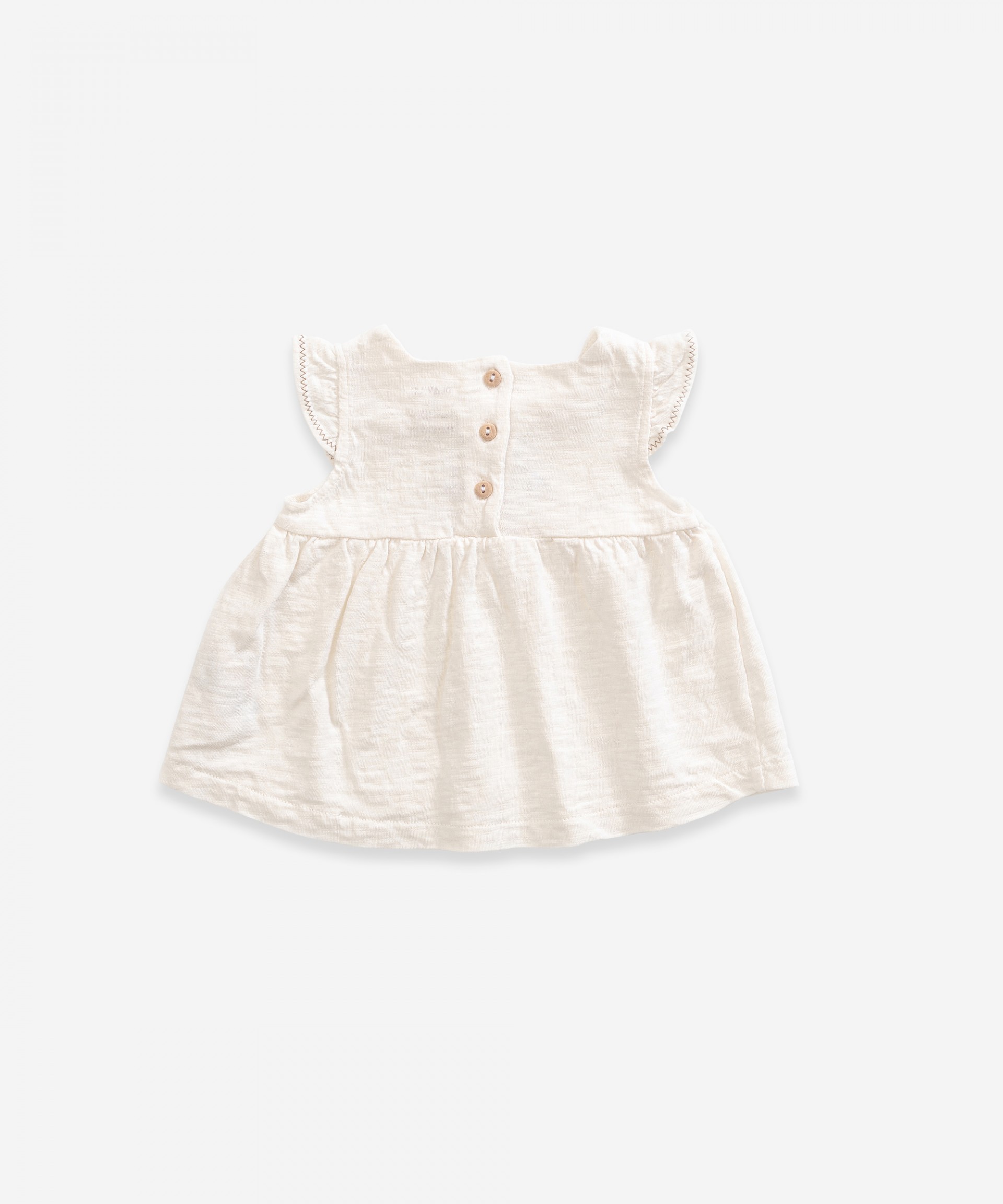 Top with frill on shoulders | Weaving