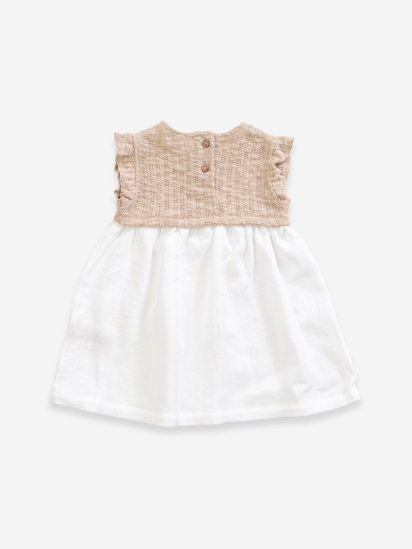 Vestido con mezcla de lino y algodón orgánico