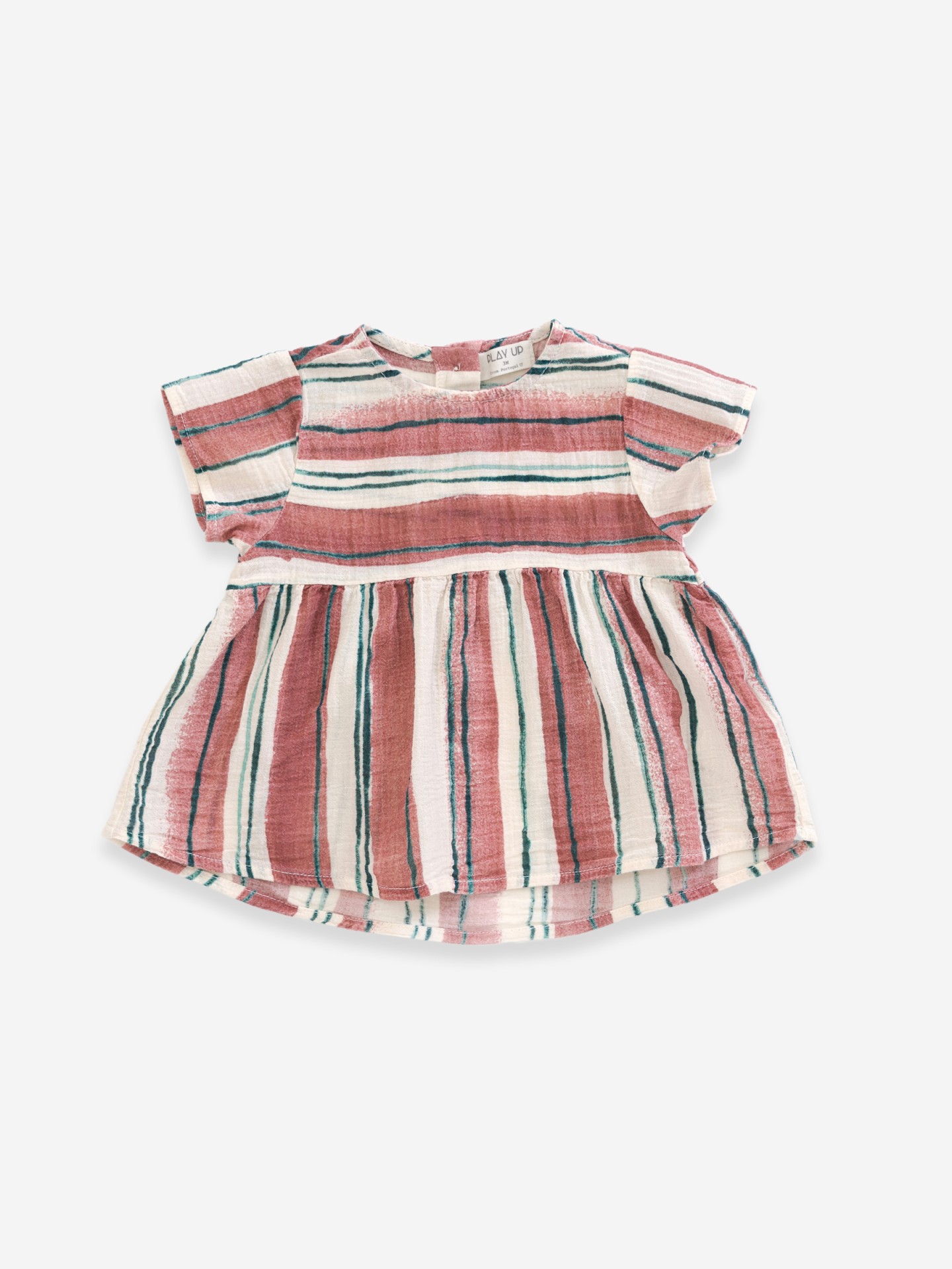 Túnica con estampado a rayas