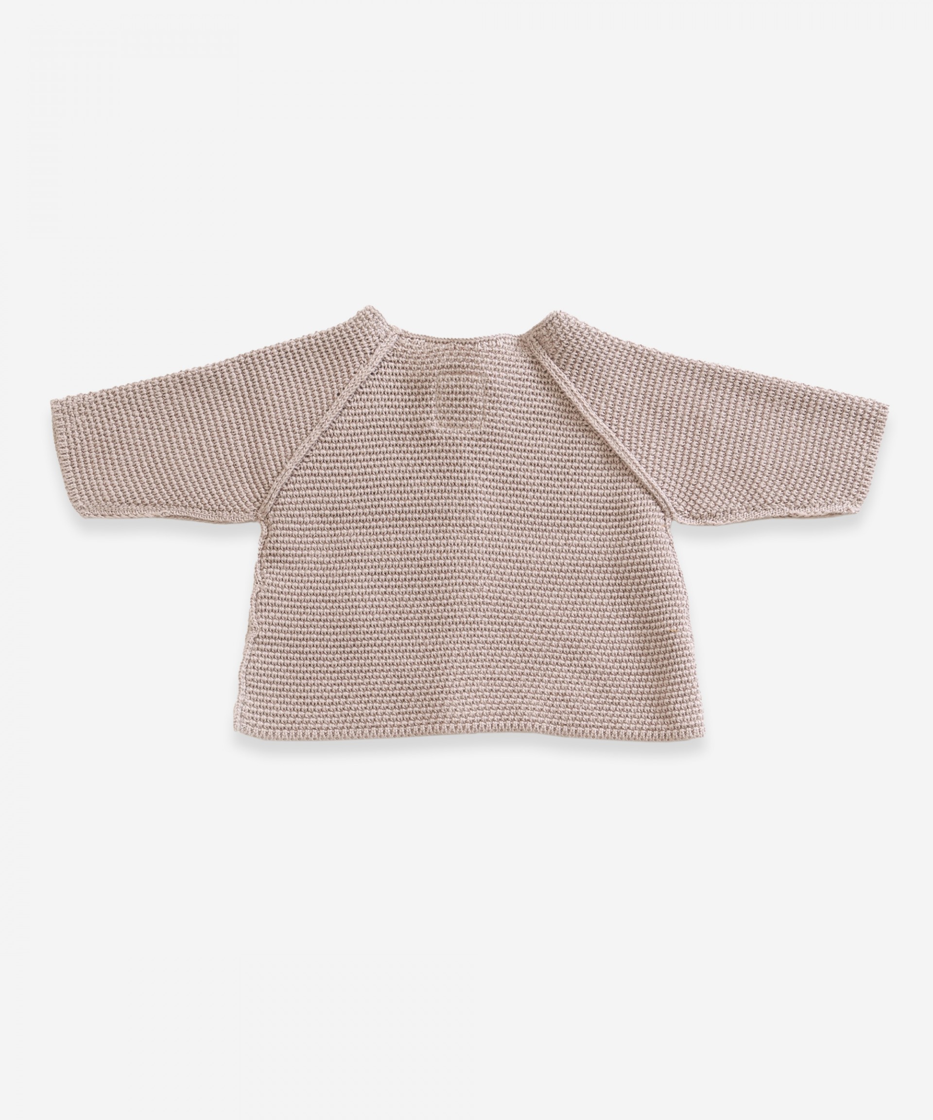 Casaco tricot com botões de resina | Weaving