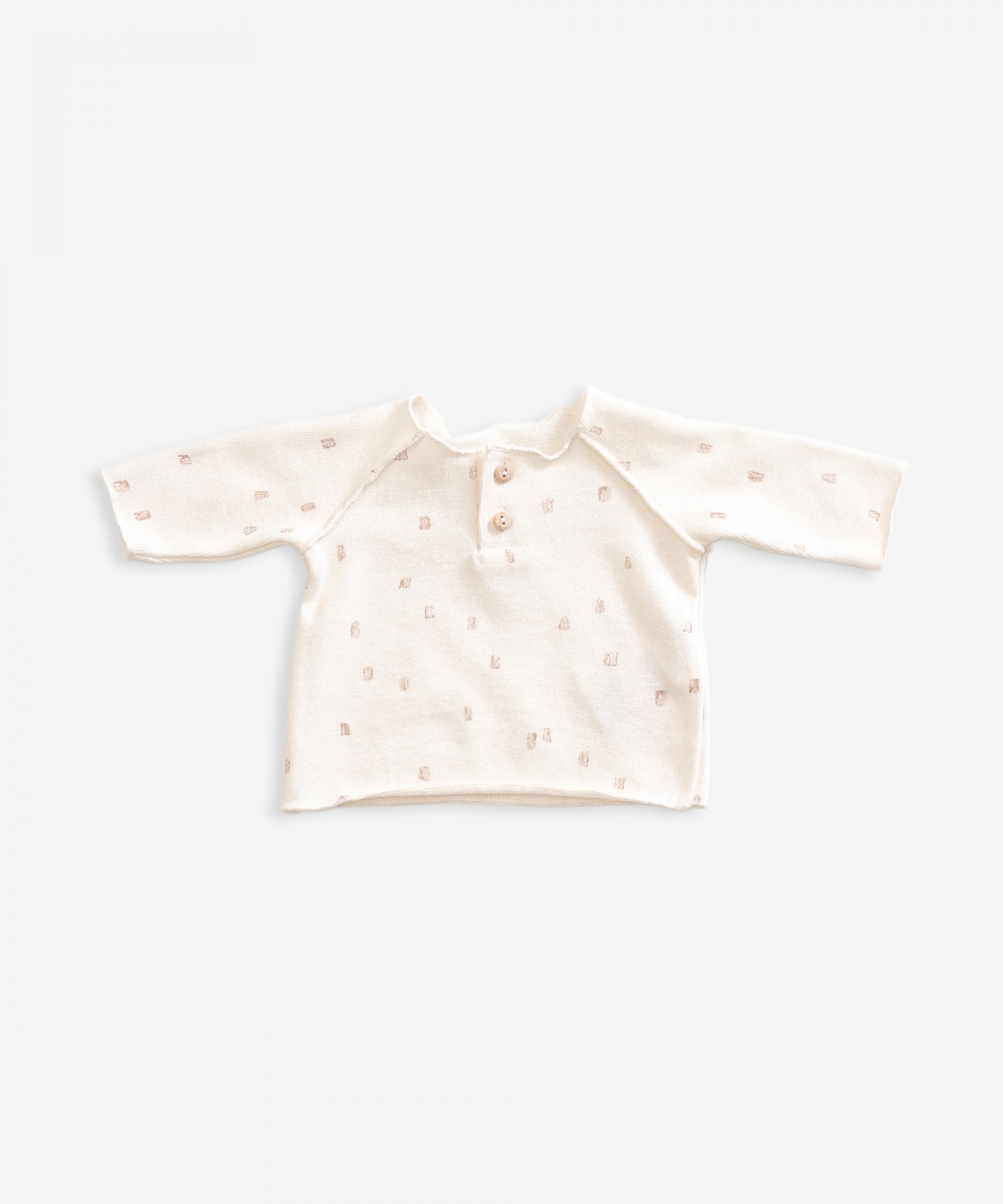 Long-sleeved t-shirt in organic cotton | Weaving