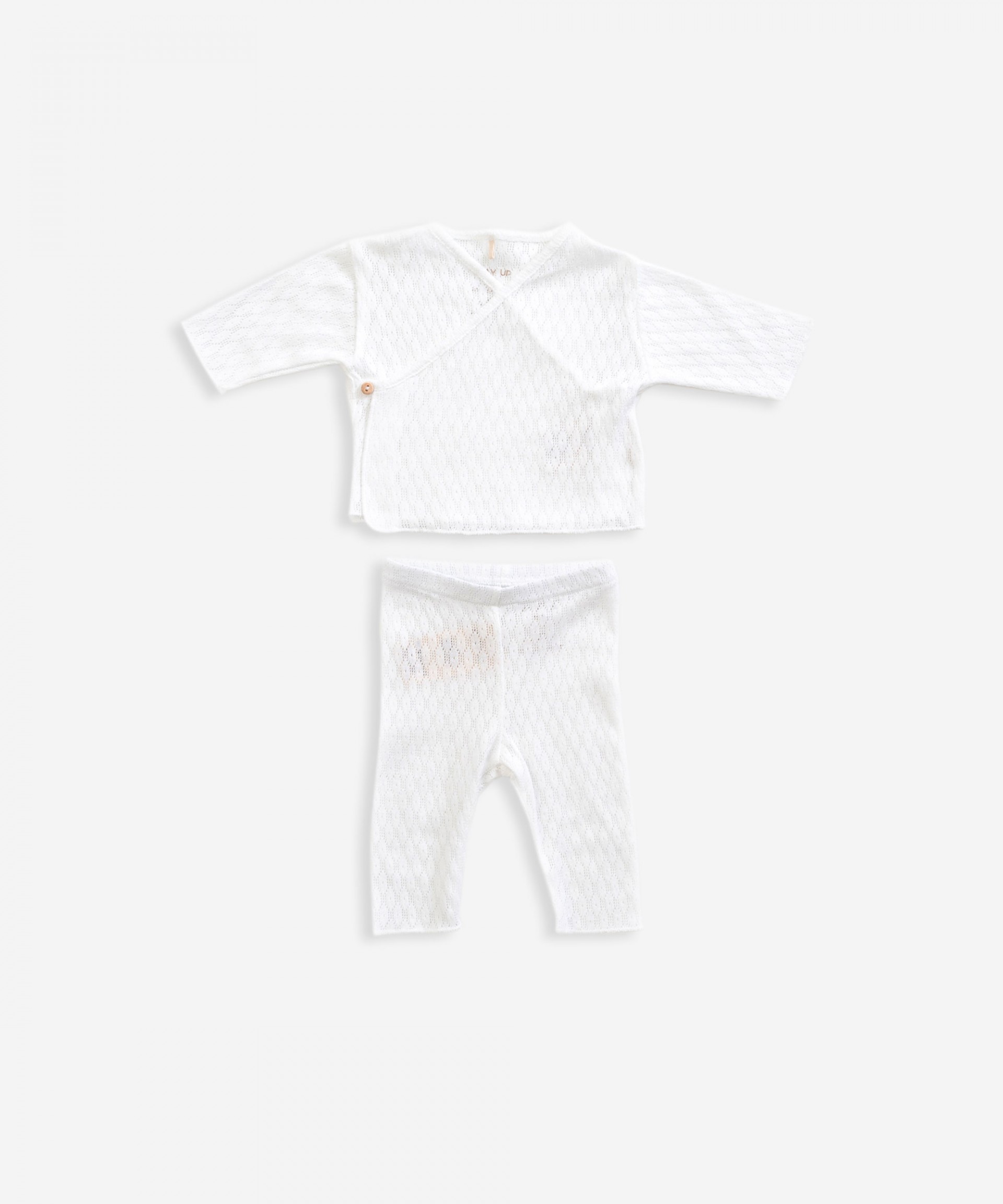 Conjunto de dos piezas de algod�n org�nico | Weaving