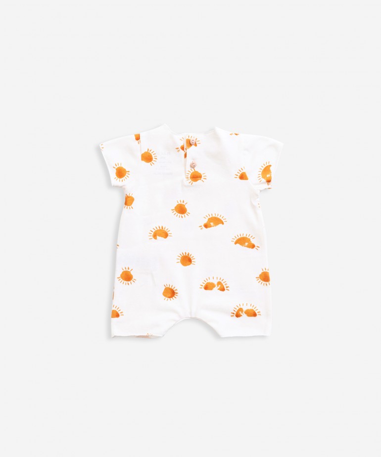 Jumpsuit with sun print