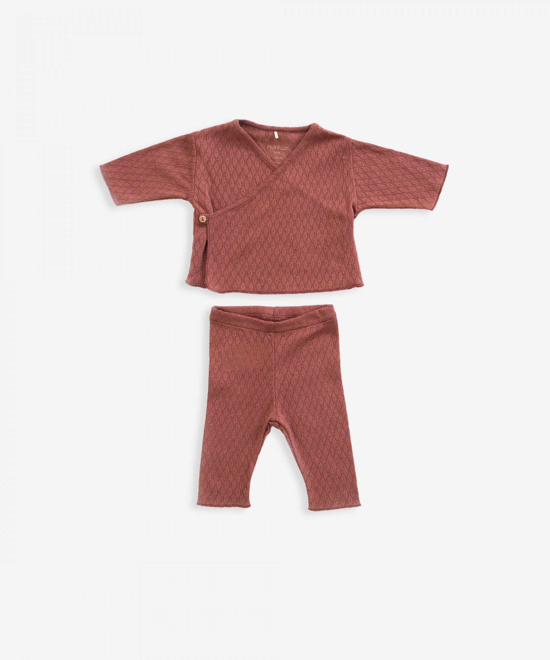 Conjunto de dos piezas de algod�n org�nico | Weaving