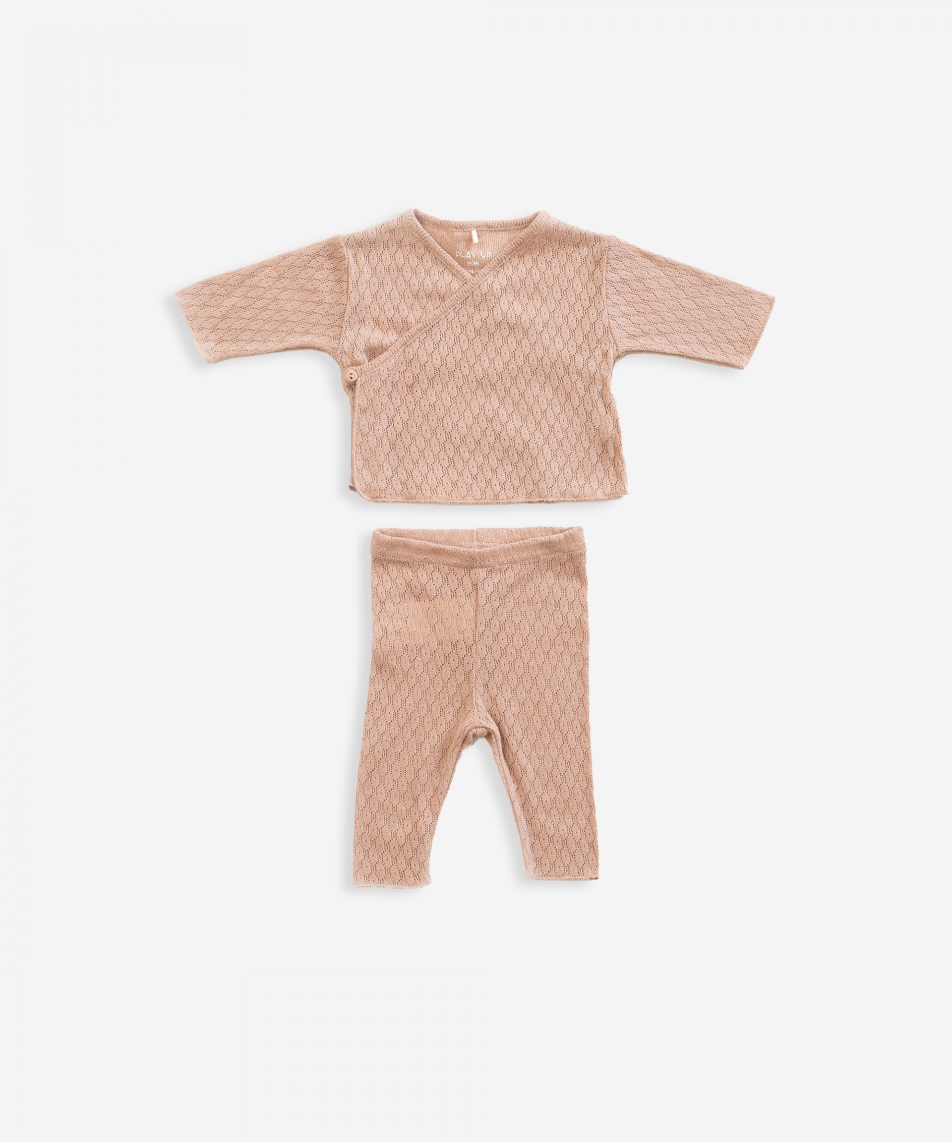 Conjunto de dos piezas de algod�n org�nico | Weaving