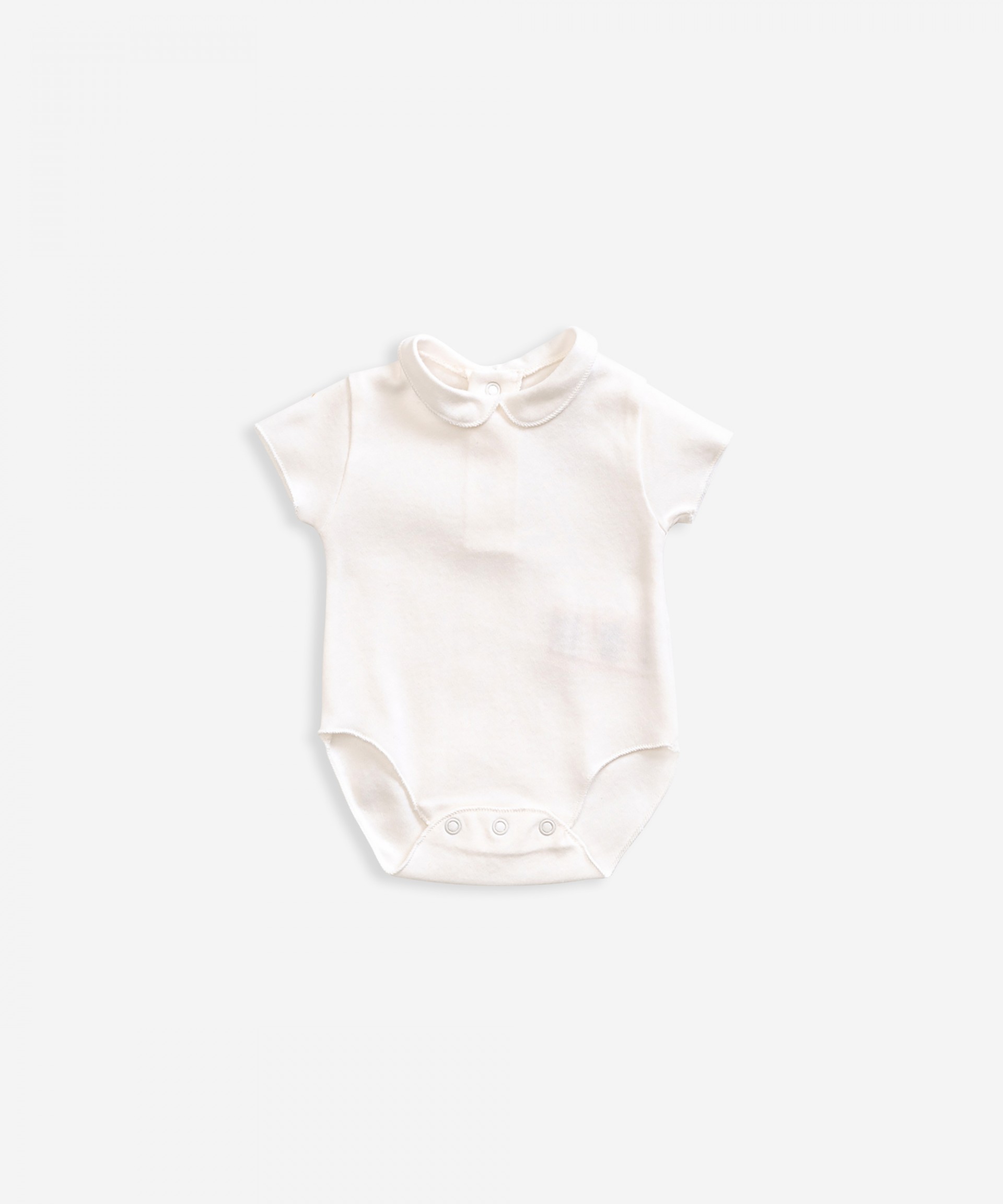 Body de algod�n org�nico con cuello | Weaving