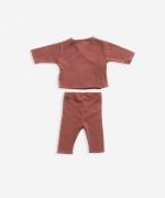 Conjunto de dos piezas de algod�n org�nico | Weaving