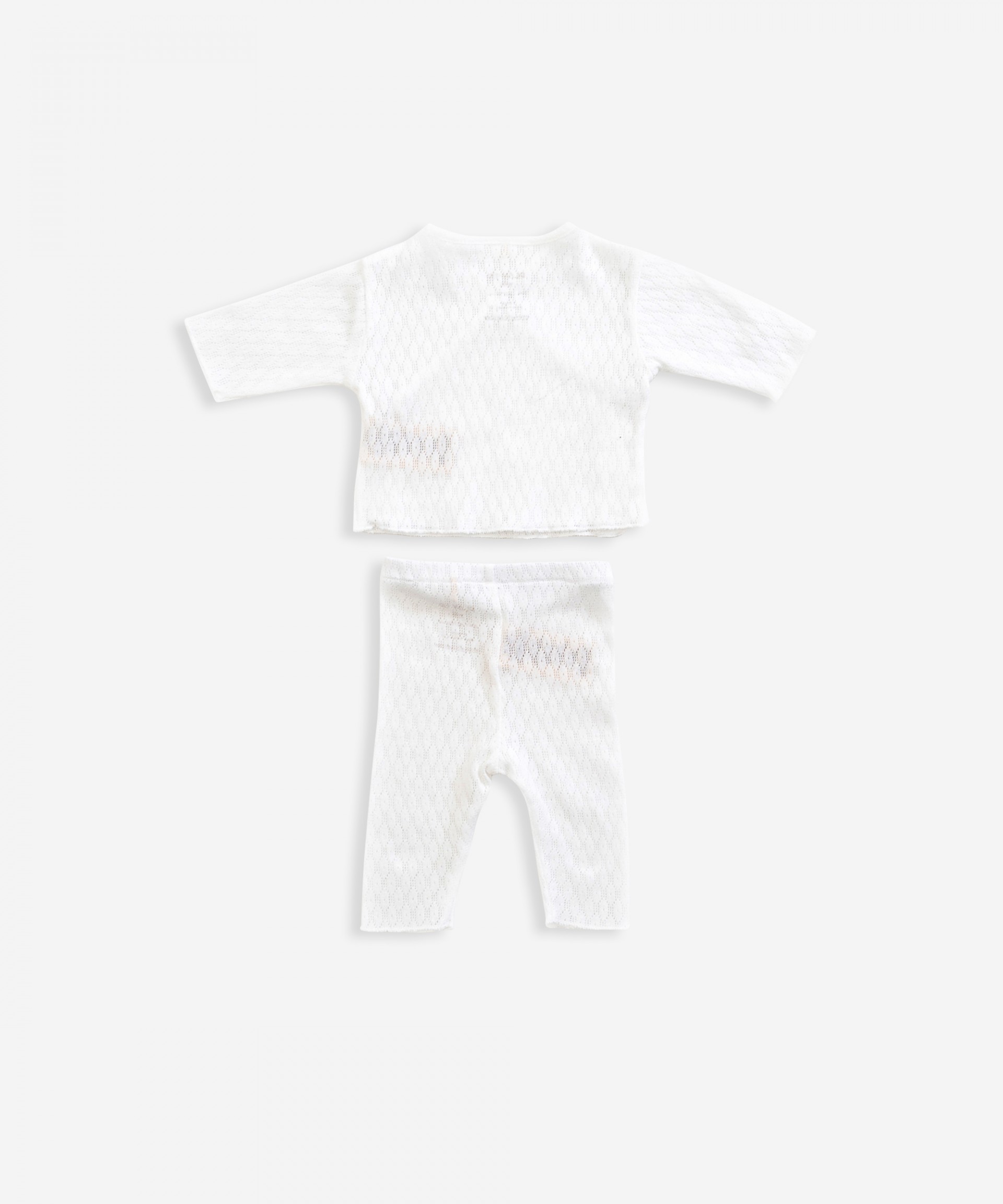 Conjunto de dos piezas de algod�n org�nico | Weaving