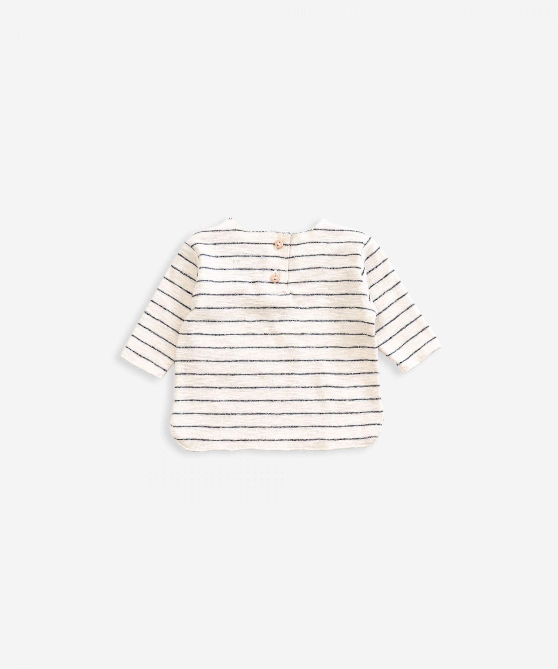 T-shirt de manga comprida em algod�o org�nico | Weaving