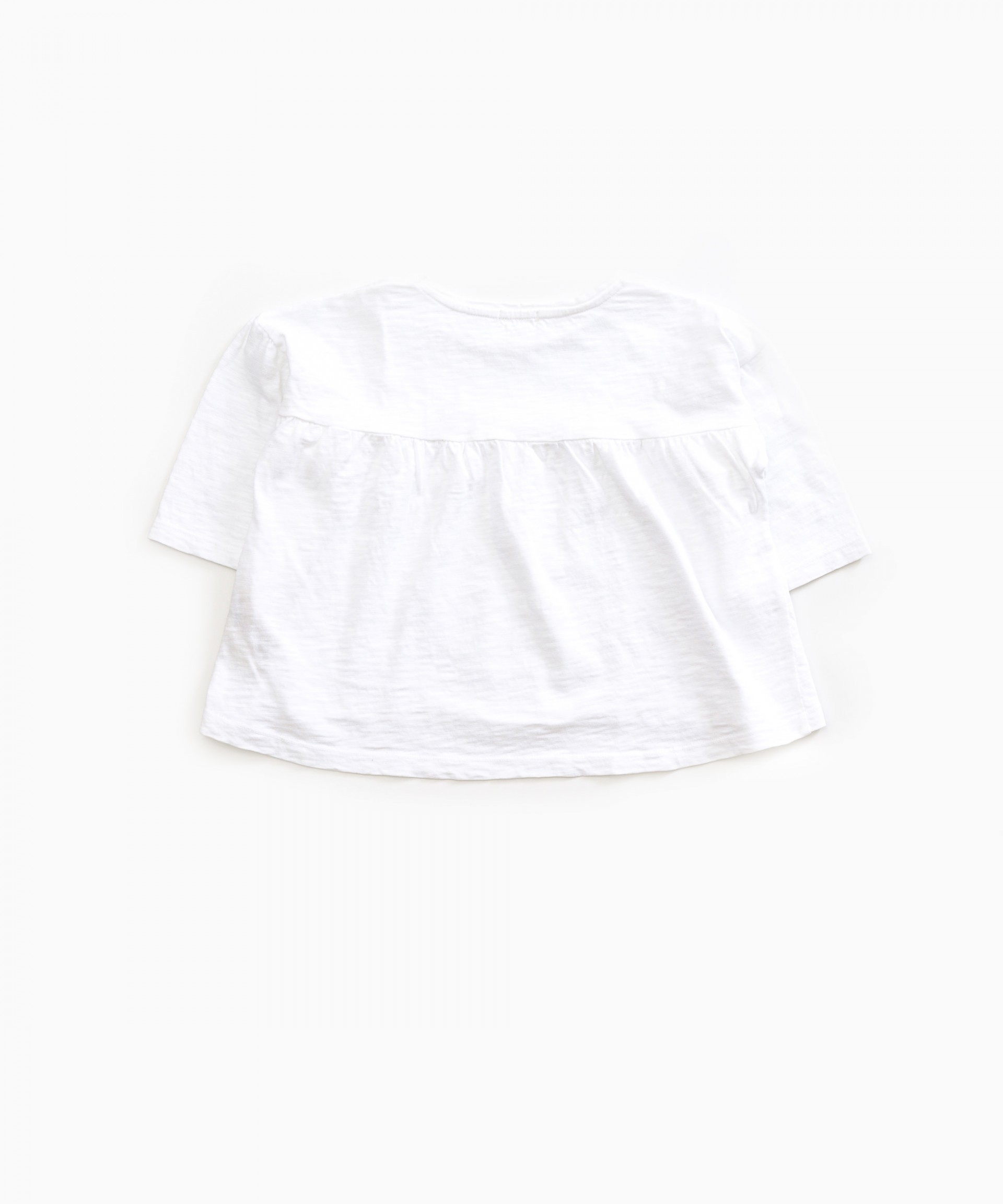 T-shirt de manga comprida em algod�o org�nico| Weaving