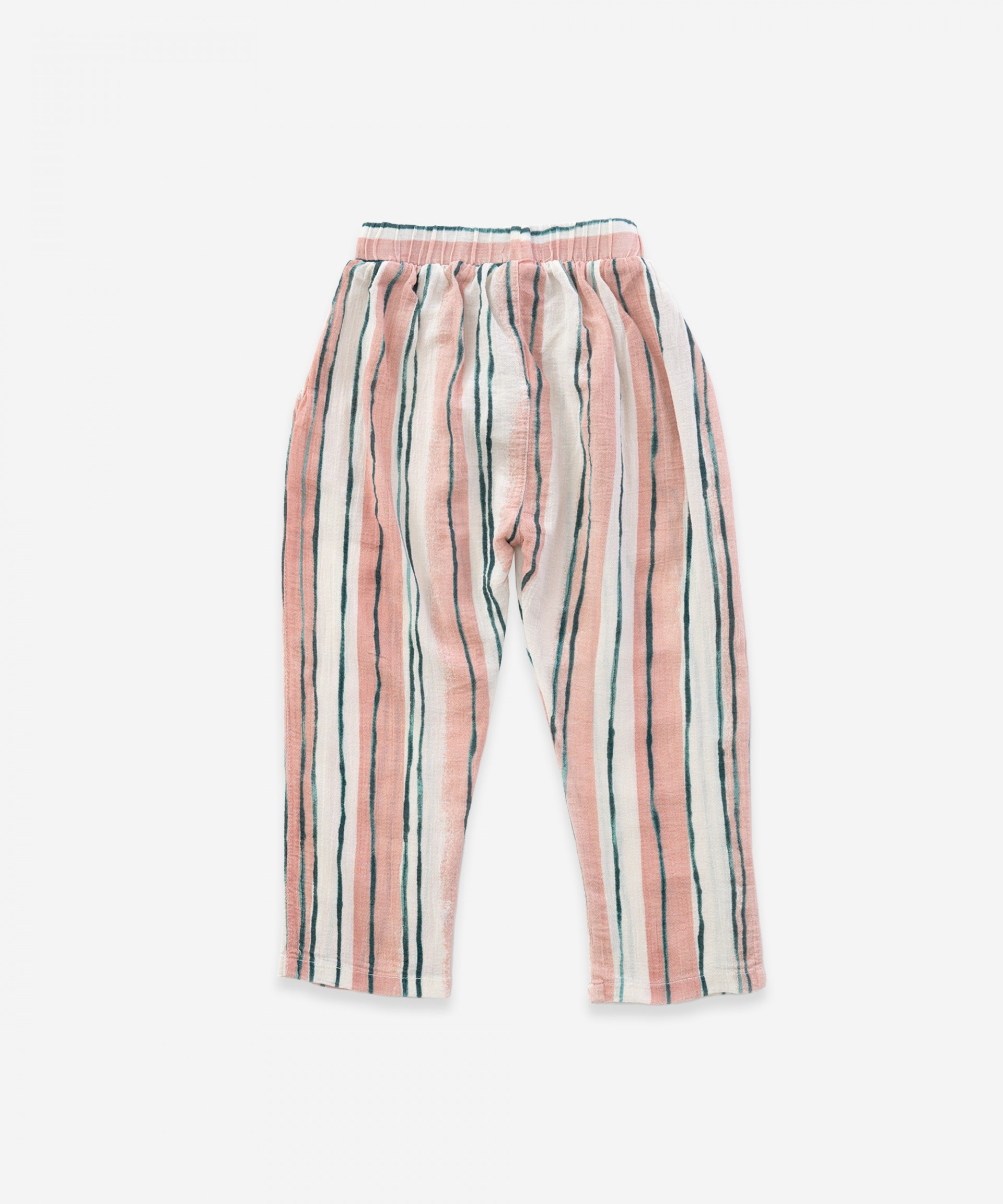 Cal�a em algod�o com riscas| Weaving