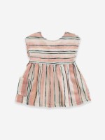 Vestido con estampado de rayas