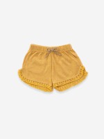 Pantalón corto con flecos Pantalón corto con flecos