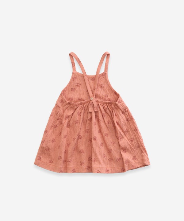 Vestito con stampa “foglie”