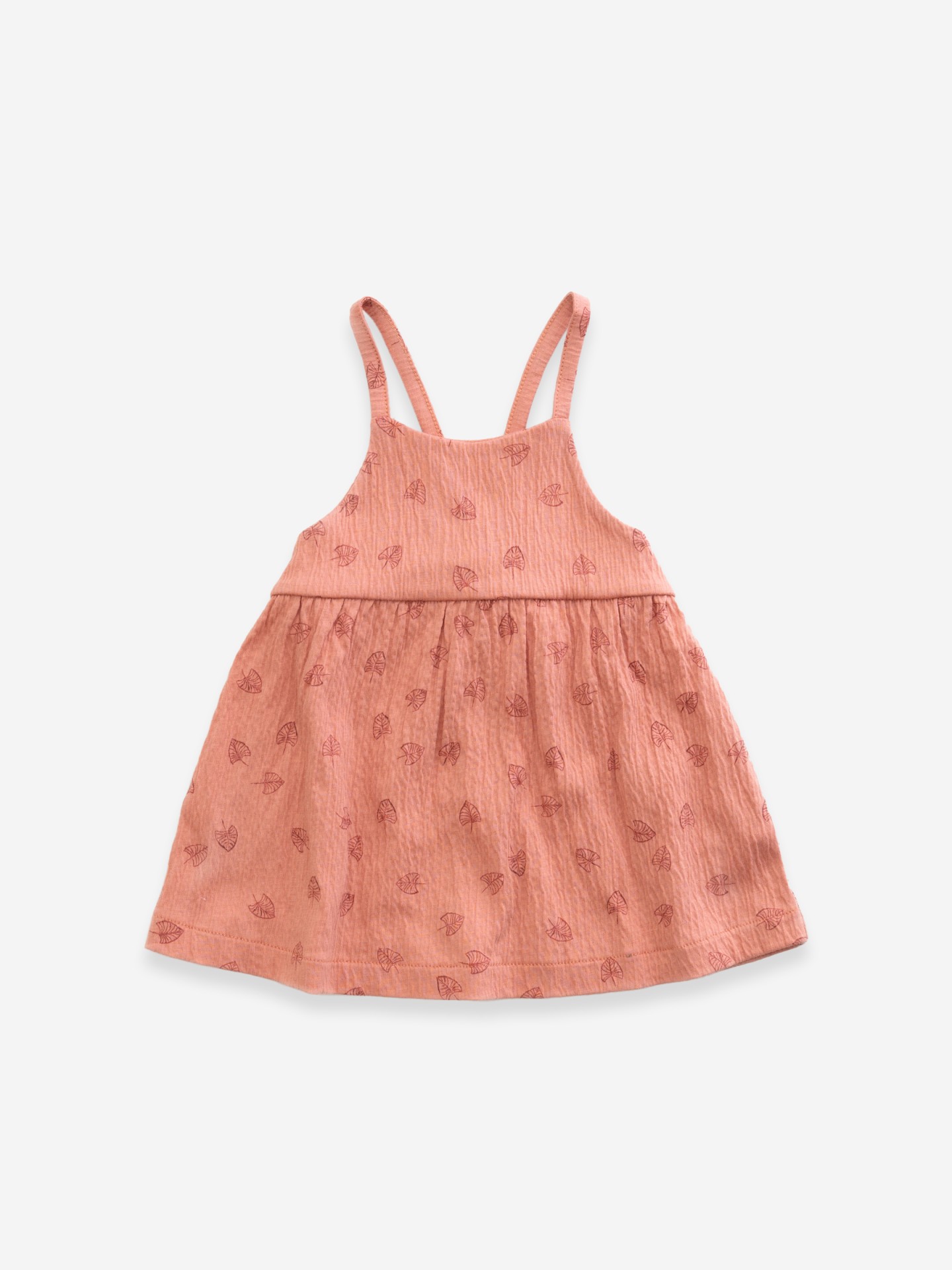 Vestito con stampa “foglie”