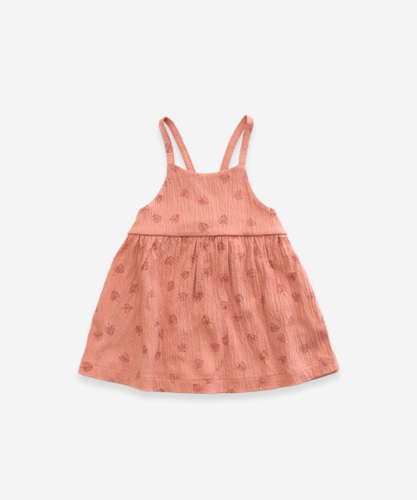 Vestito con stampa “foglie”