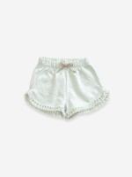 Pantalón corto con flecos Pantalón corto con flecos