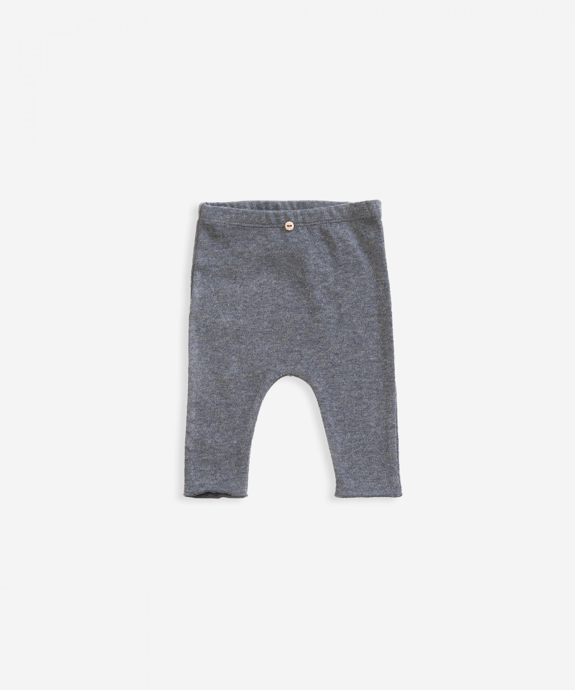 Pantal�n de algod�n org�nico con bot�n decorativo | Weaving