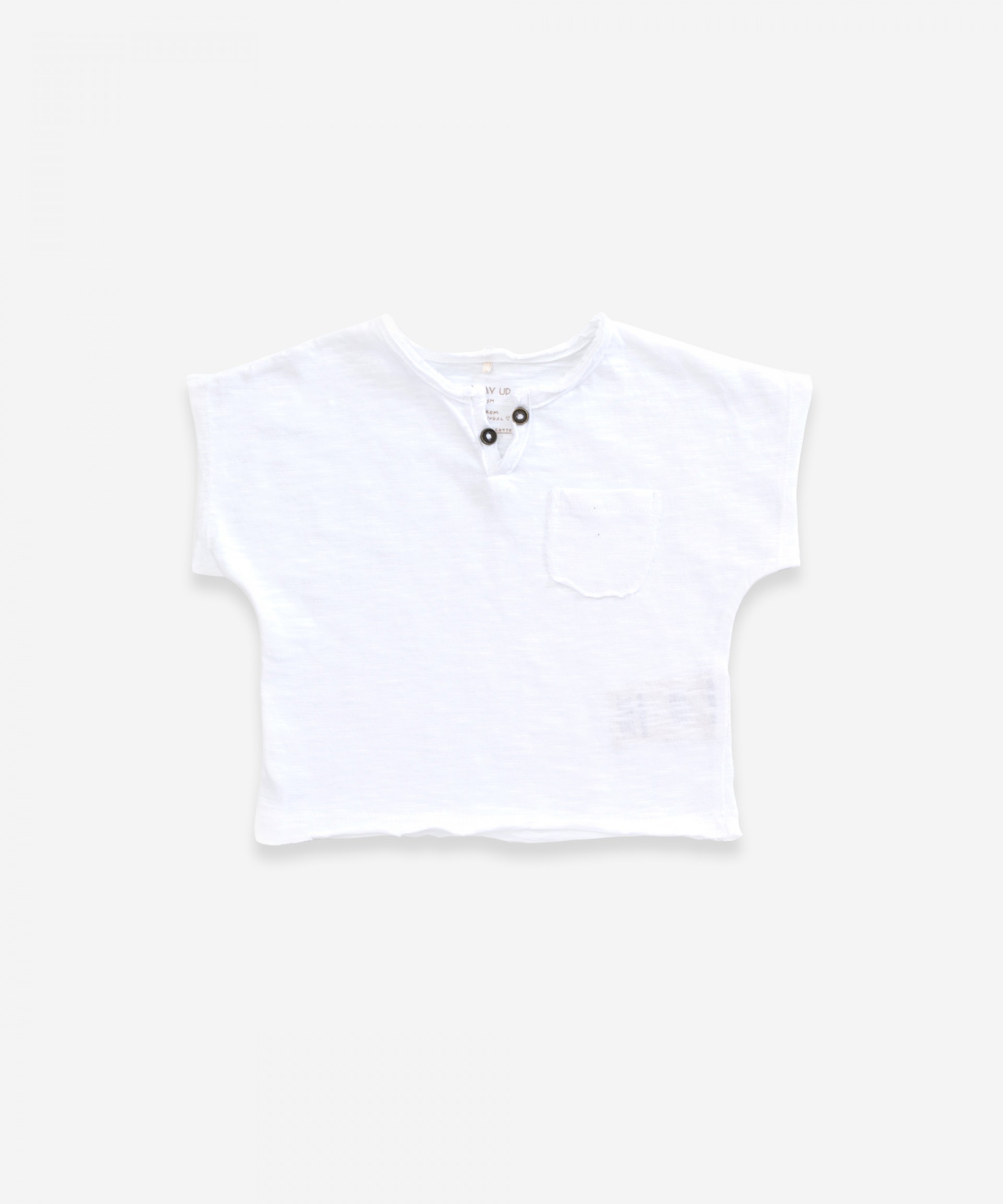 T-shirt in organic cotton with pocket  | Weaving