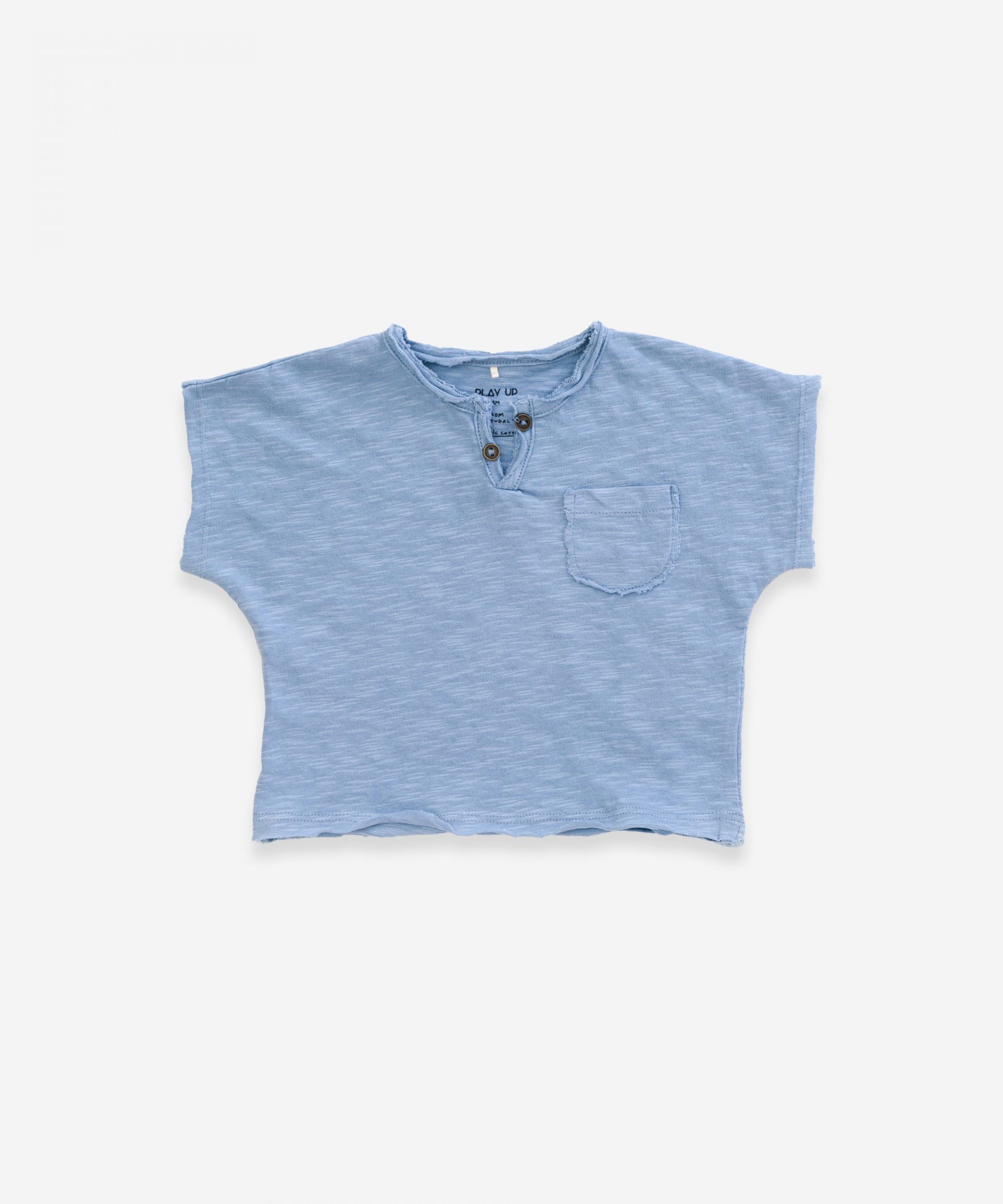T-shirt in organic cotton with pocket  | Weaving