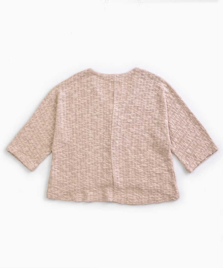 Casaco de malha em algod�o org�nico