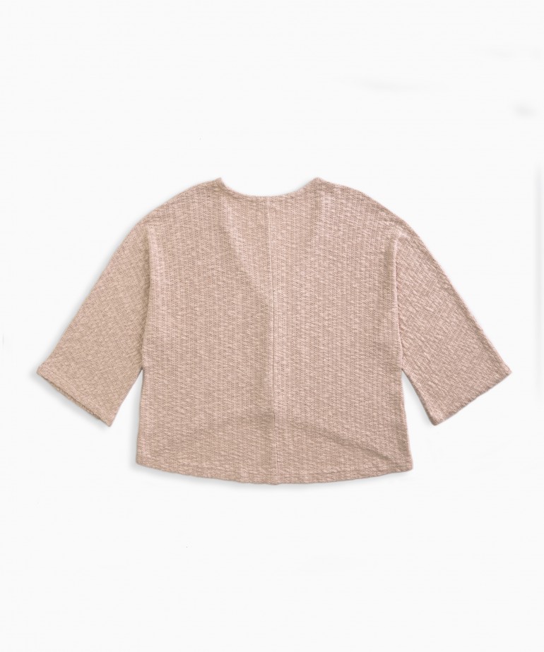 Casaco de malha em algod�o org�nico