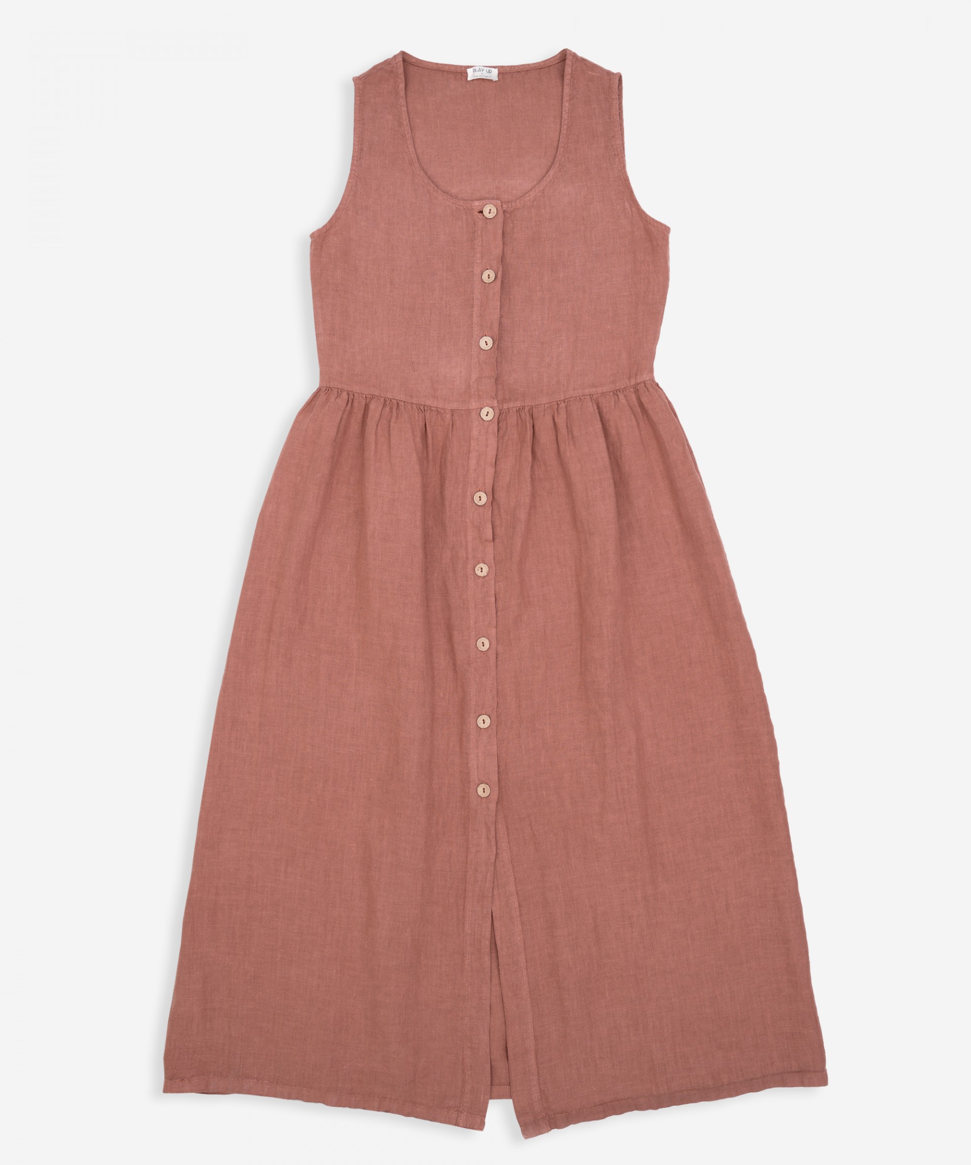 Vestido com abertura de bot�es | Weaving