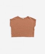 T-shirt em algod�o-linho | Weaving