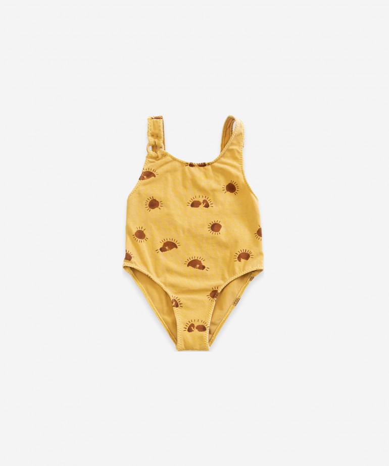 Fato de banho com estampado de sol