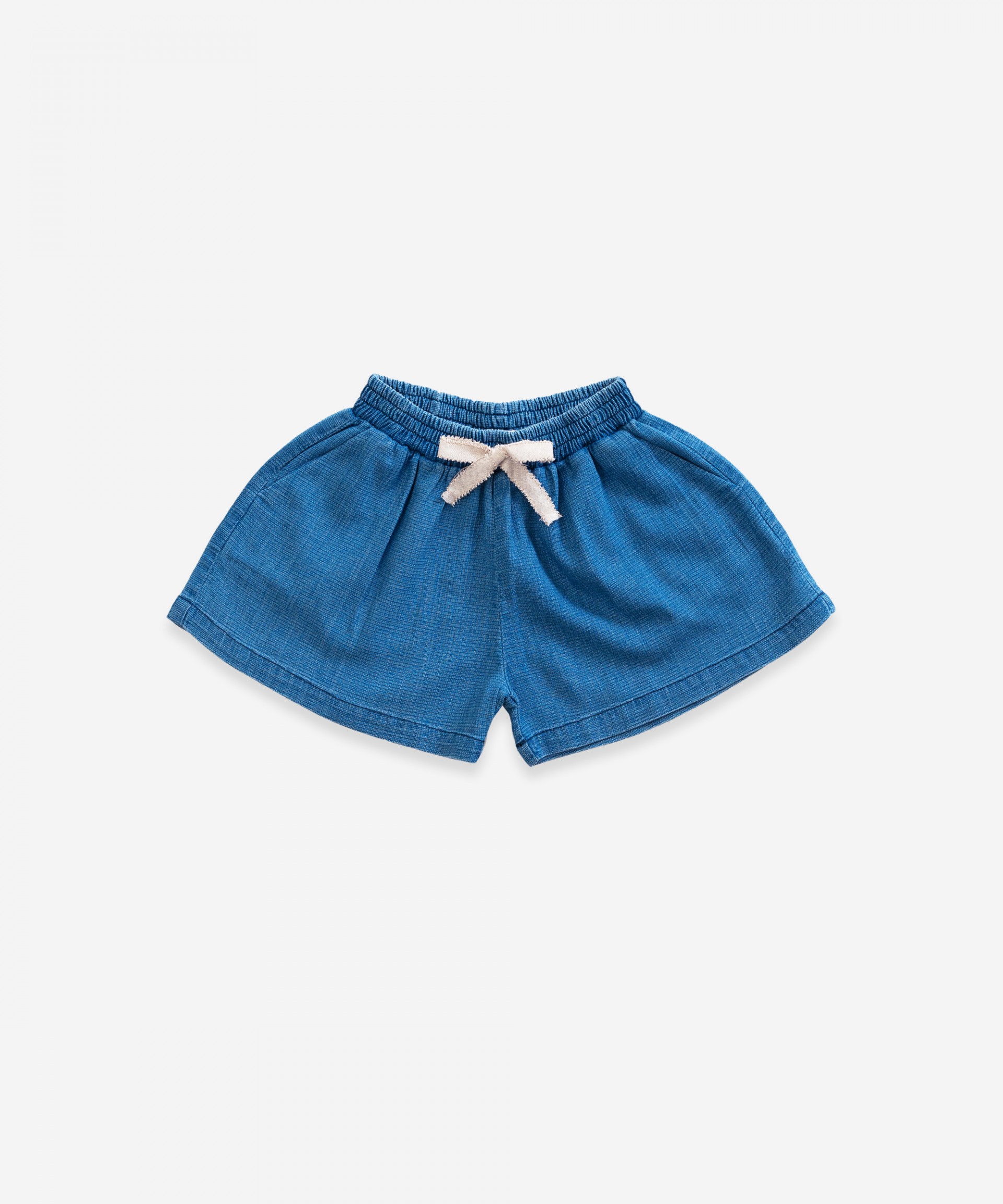 Cal��o de ganga com la�o decorativo | Weaving