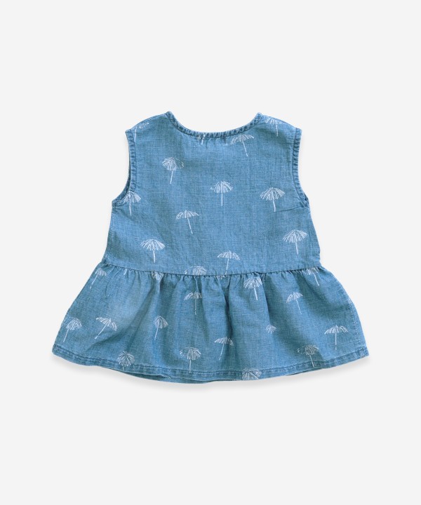 Vestido vaquero estampado