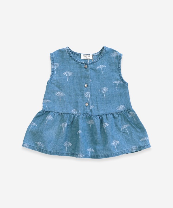 Vestido vaquero estampado