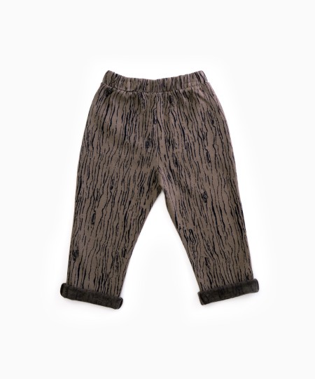 Pantalón de punto con patrón