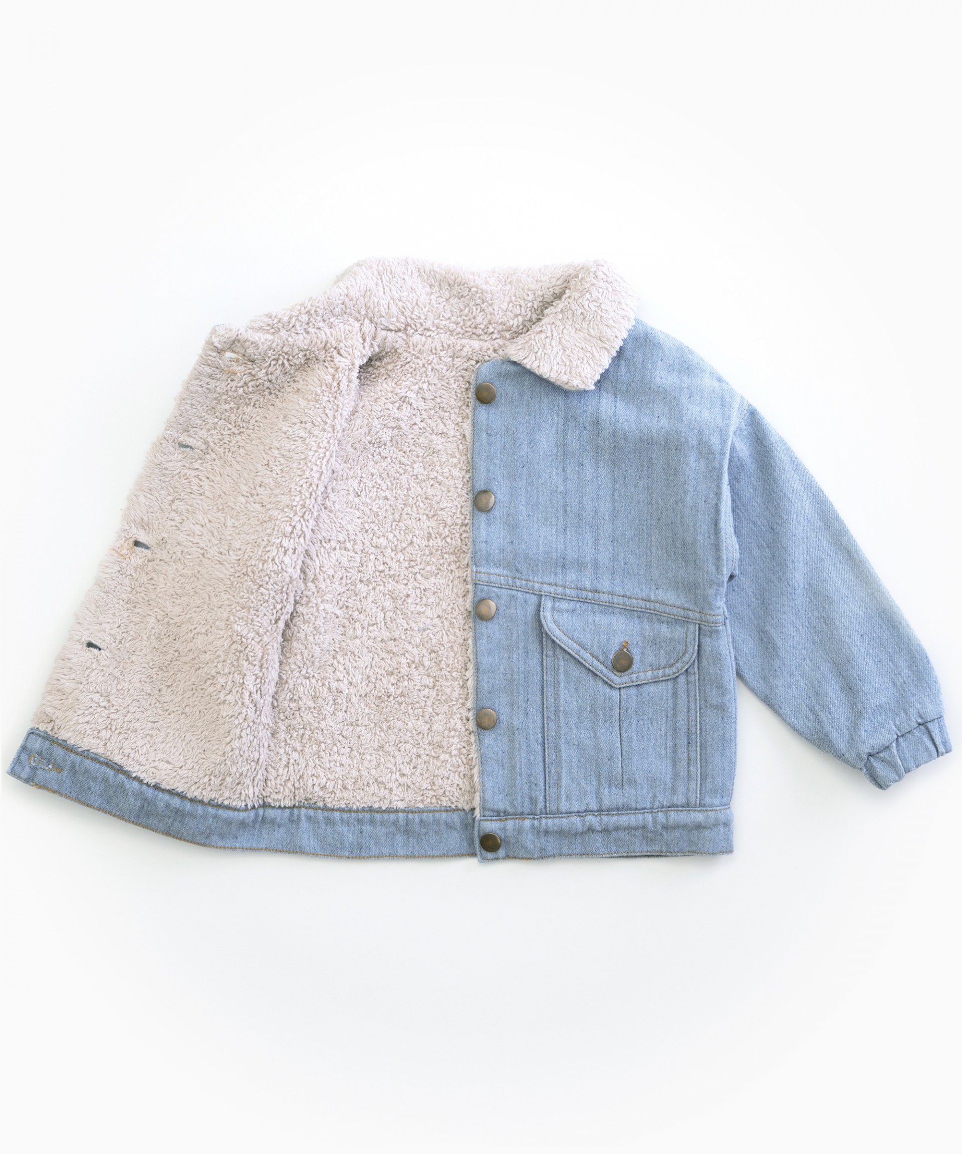 sunrise kingdom denim jacket with fur