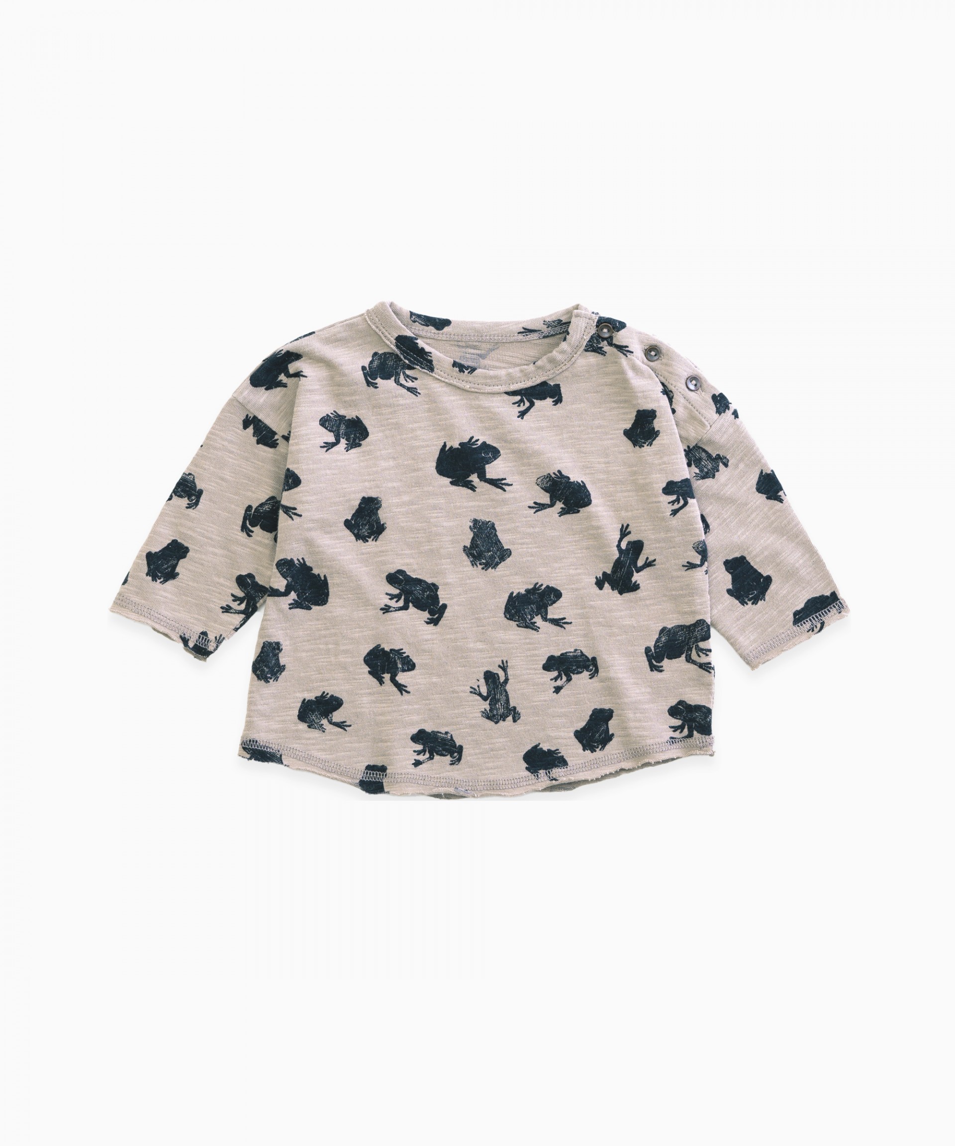 Baby boy organic cotton t-shirt with print - 1AH11006_E338B | PlayUp