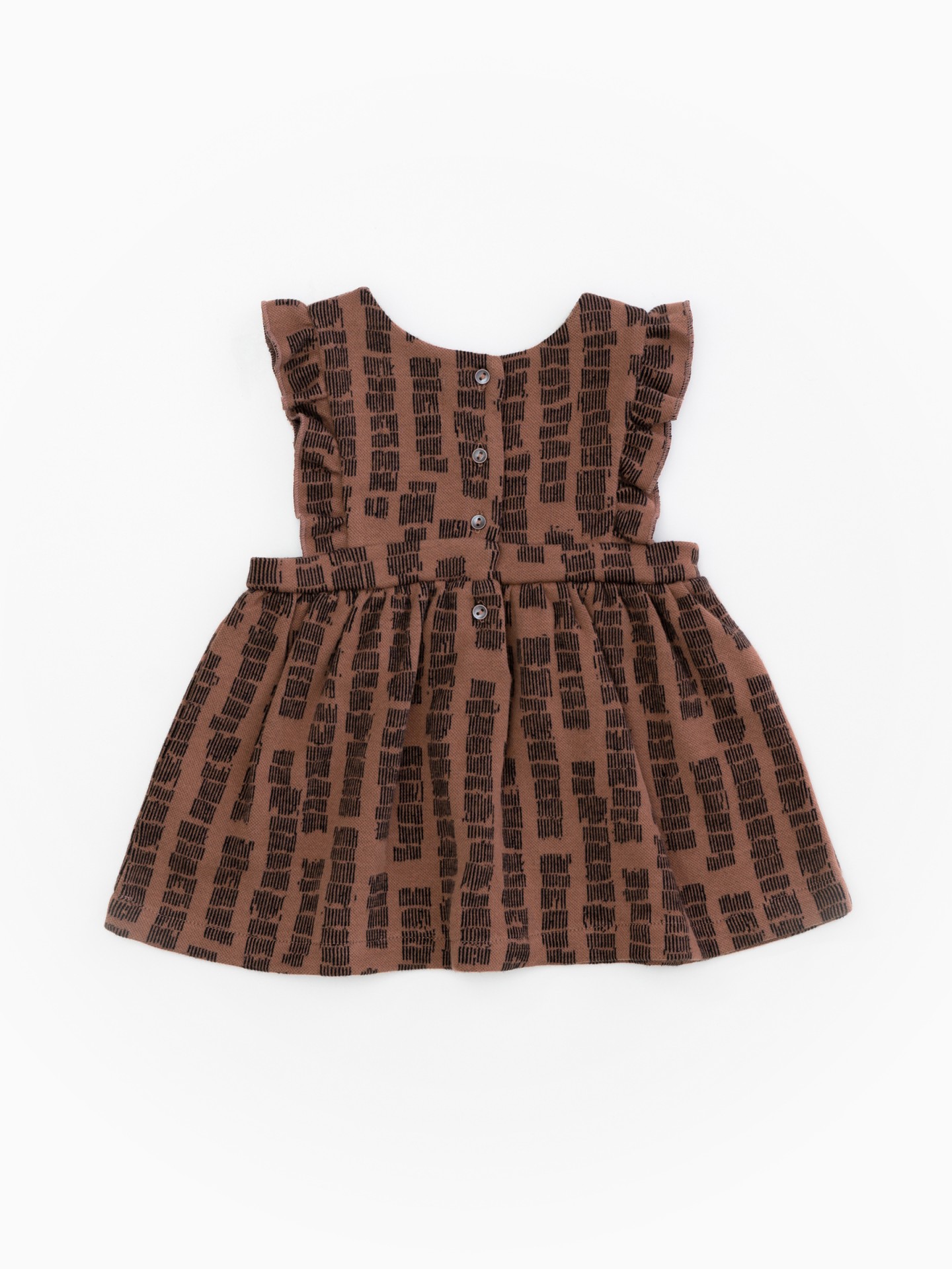 Sleeveless dress in organic cotton