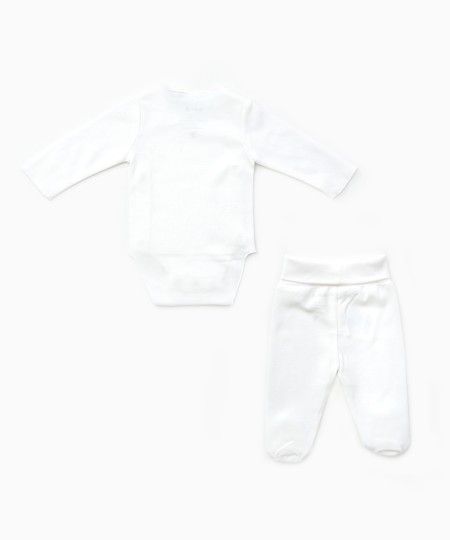 Conjunto de body y pantalón con pie