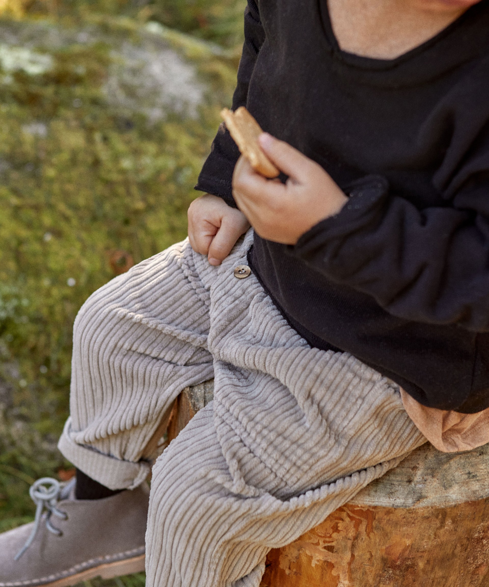 Belsbo pleats relaxed corduroy trousers made from pure organic cotton   orange  Corduroy trousers  MARC OPOLO