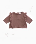 Jersey in organic cotton with a frill | Woodwork