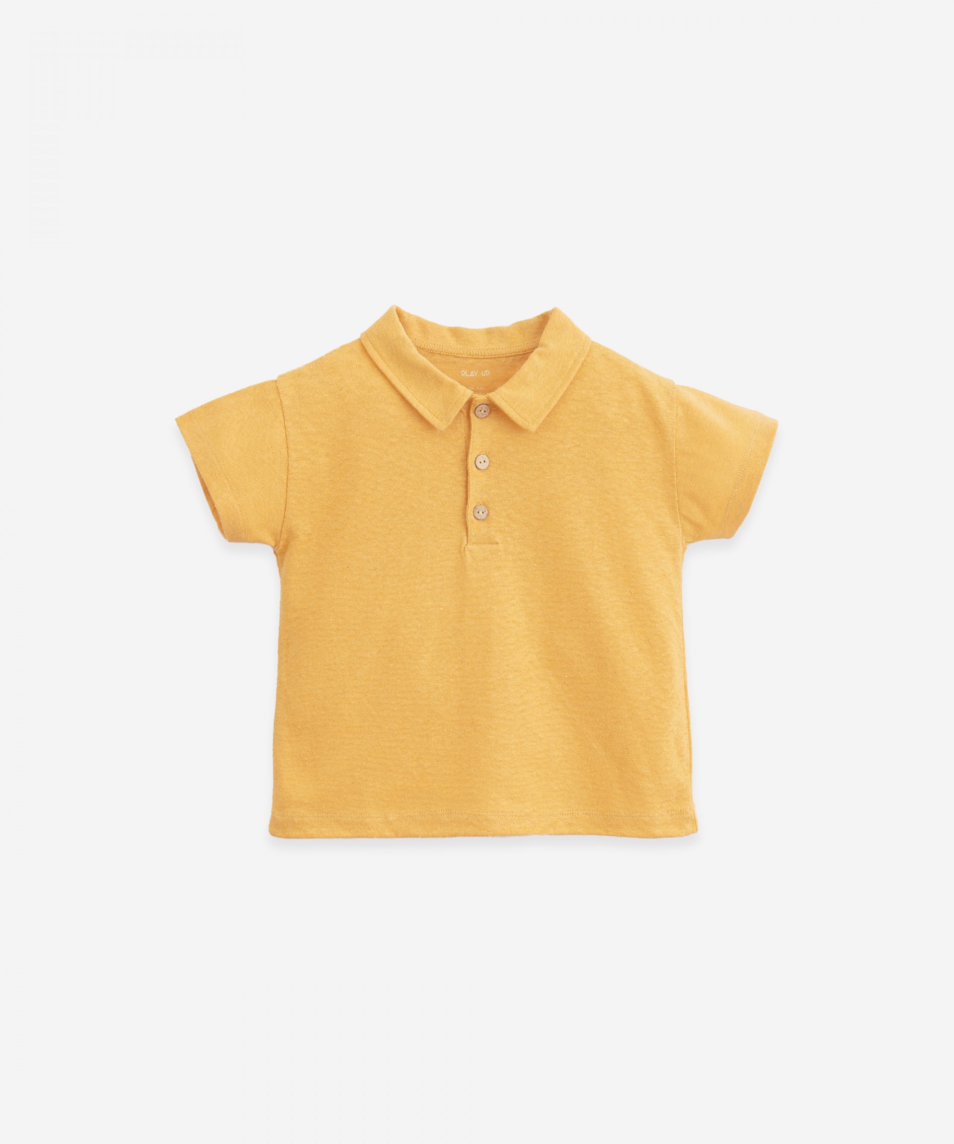 Polo shirt with button opening | Botany