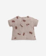 T-shirt in organic cotton and linen | Botany