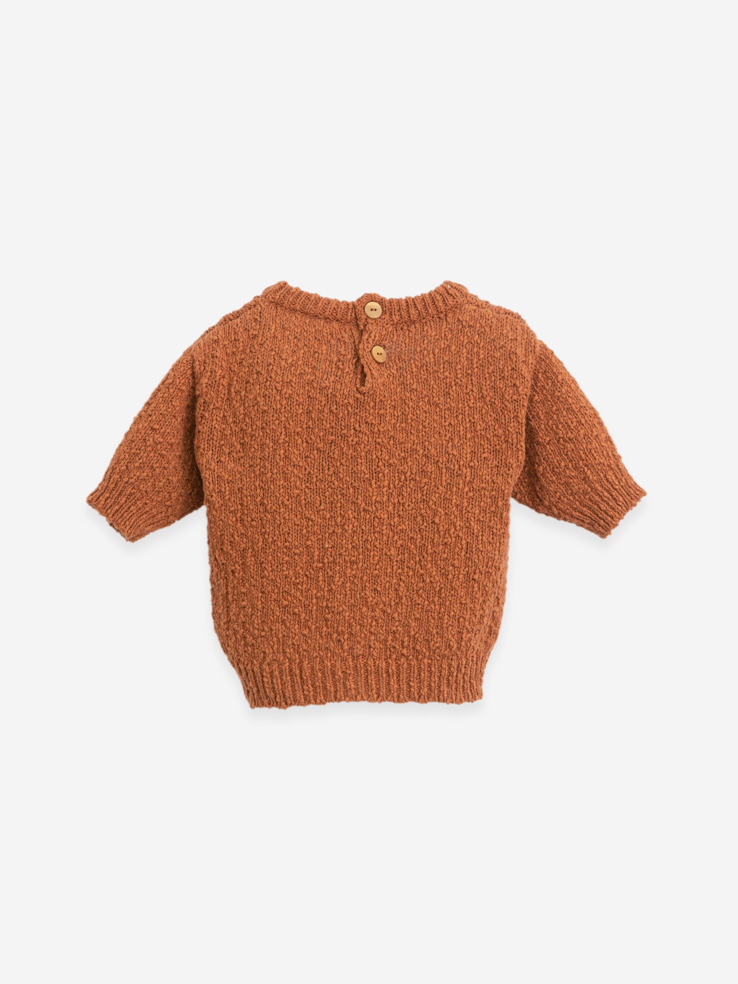 Jersey tricot con cierre en la espalda