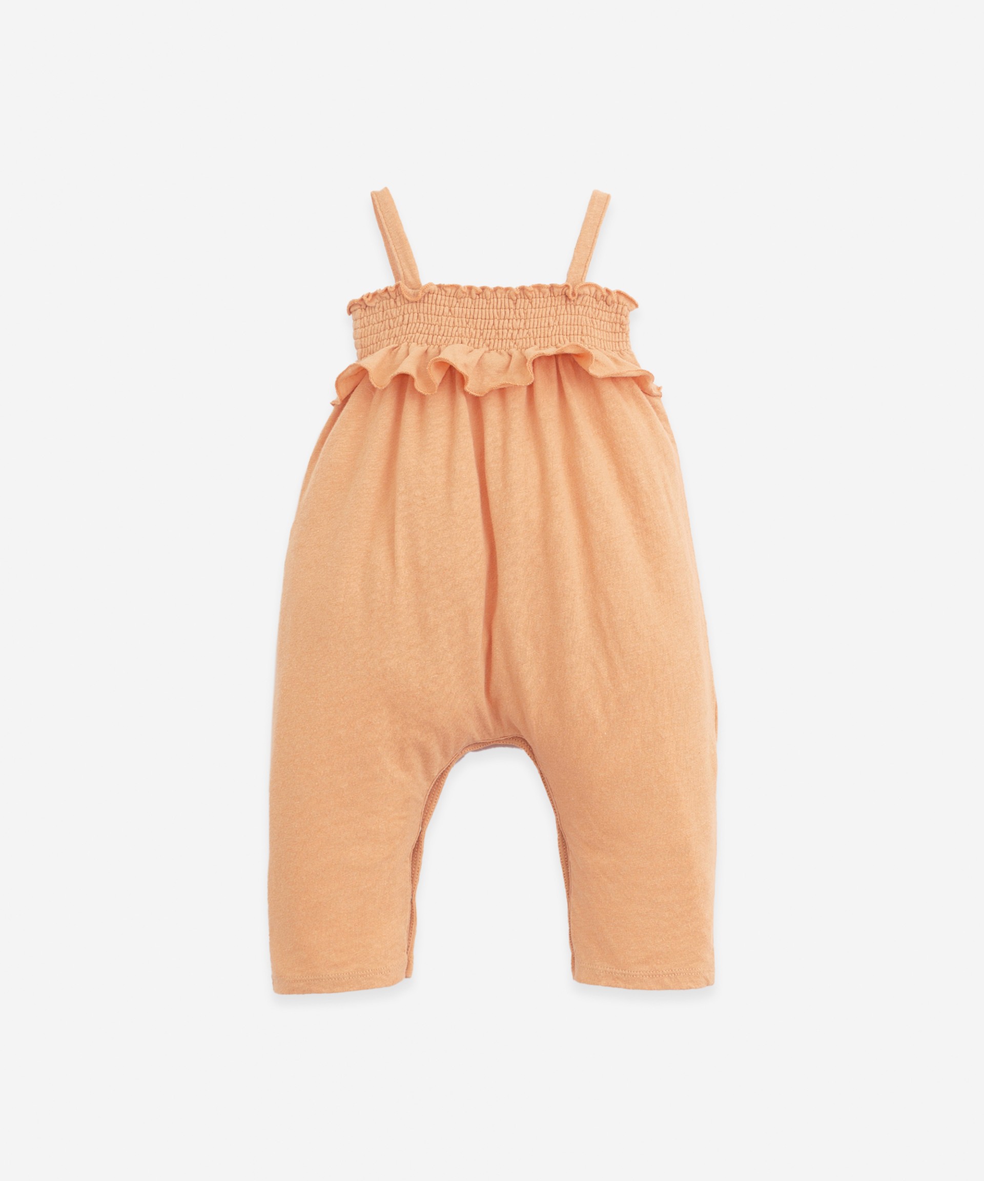 Jumpsuit with elastic chest | Botany