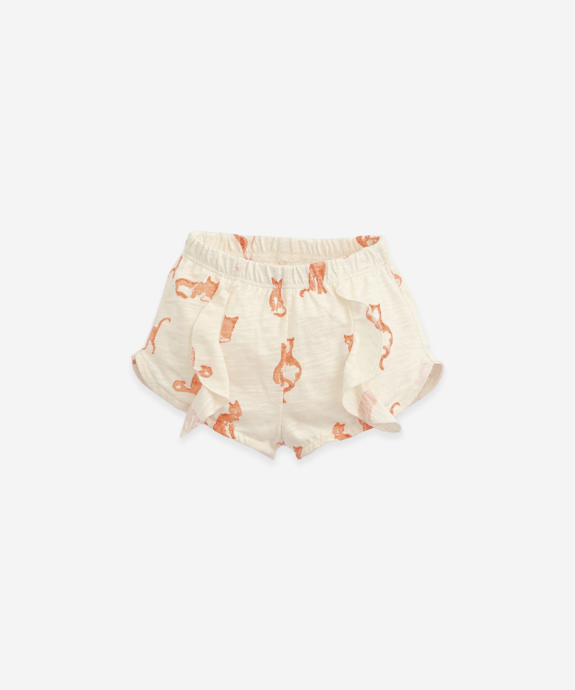 Shorts in organic cotton with a print | Botany