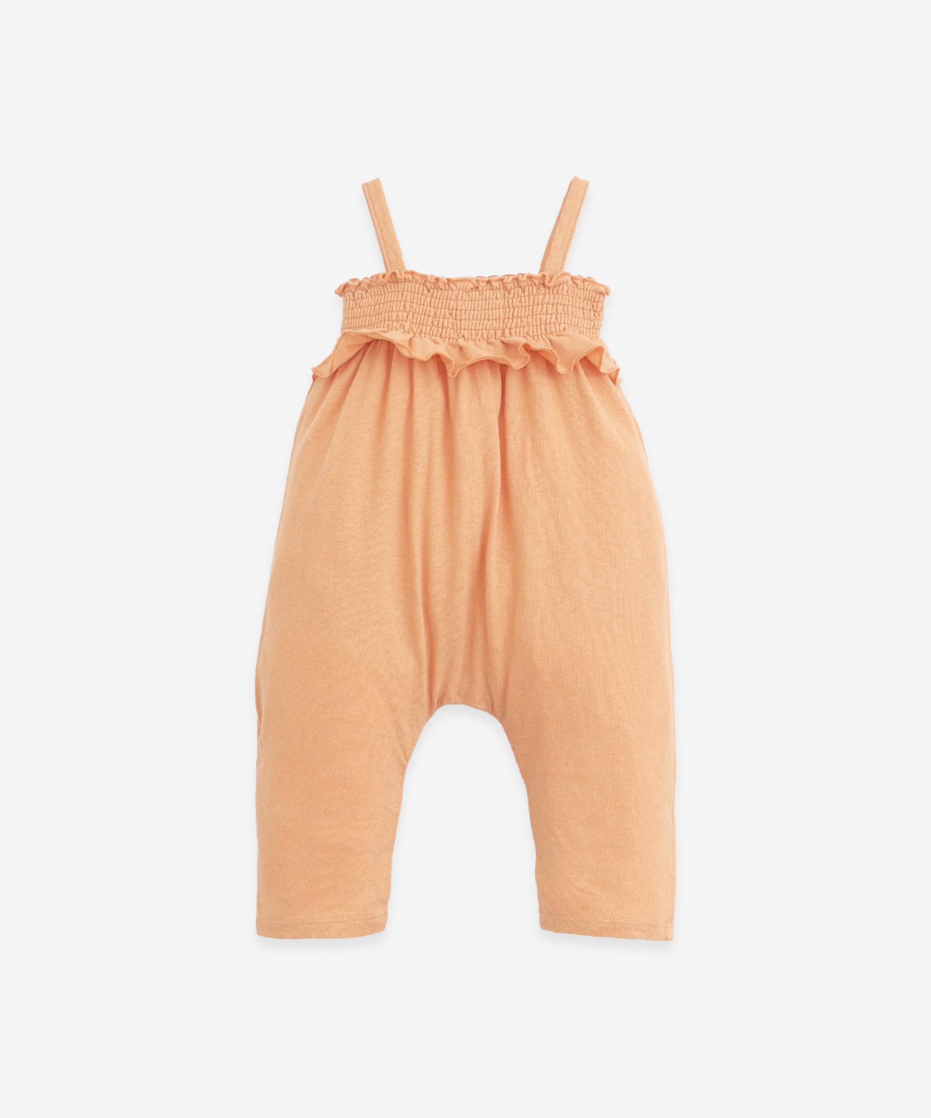 Jumpsuit with elastic chest | Botany