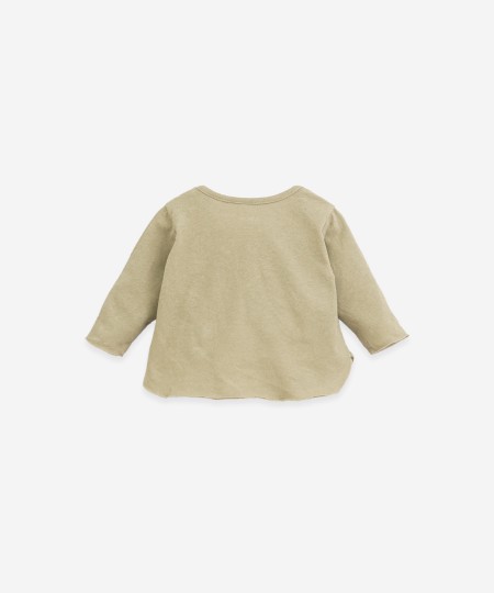 T-Shirt in cotone organico e lino